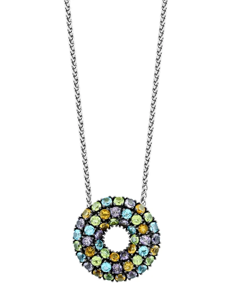 Multi-Gemstone Rainbow Heart Necklace | REEDS Jewelers