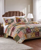 Greenland Home Fashions Antique Chic 100% Cotton Patchwork -Pc. Quilt