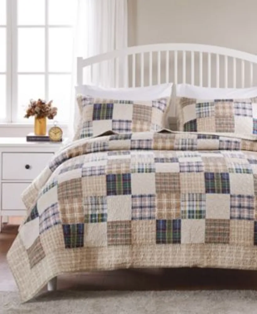 Greenland Home Fashions Oxford Quilt Set 3 Piece