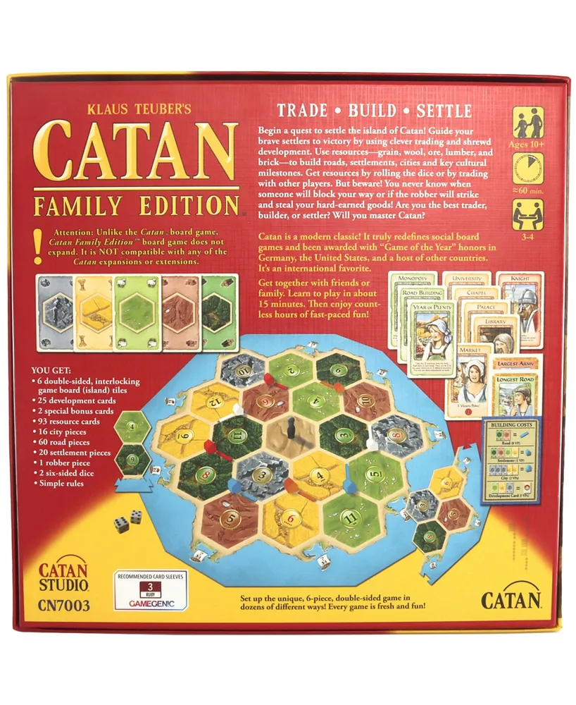 Catan Studio Catan Family Edition Set, 226 Piece