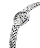Frederique Constant Women's Swiss Art Deco Stainless Steel Bracelet Watch 30mm - Silver
