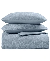 Oake Ripple Matelasse 3-Pc. Duvet Cover Set, Full/Queen, Exclusively at Macy's