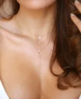 Ettika Layered Opal Lariat Necklace, Set of 3