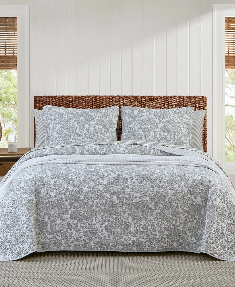 Tommy Bahama Home Island Memory Reversible 3 Piece Quilt Set, King