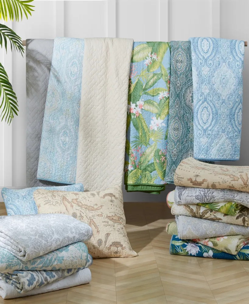 Tommy Bahama Home Turtle Cove Reversible 3 Piece Quilt Set