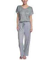 Hanes Women's Relaxed Butter-Knit Short Sleeve Pajama Set