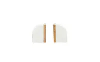 Marble Modern Bookends, Set of 2