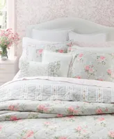 Laura Ashley Melany Cotton Reversible 2-Pc. Quilt Set, Twin