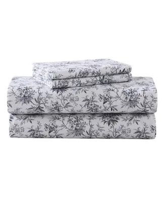 Laura Ashley Flannel -Pc. Sheet Set