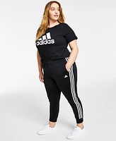 adidas Women's Essentials Warm-Up Slim Tapered 3-Stripes Track Pants, Xs-4X