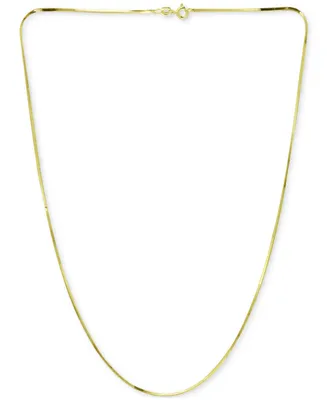 Giani Bernini Square Snake Link 18" Chain Necklace in 18k Gold-Plated Sterling Silver, Created for Macy's