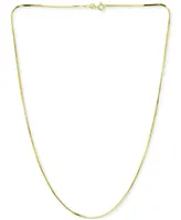 Giani Bernini Square Snake Link 18" Chain Necklace in 18k Gold-Plated Sterling Silver, Created for Macy's