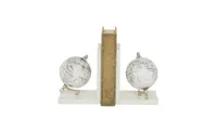 Marble Contemporary Bookends, Set of 2