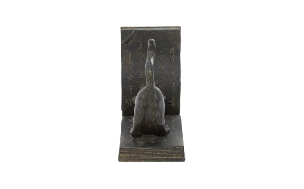 Eclectic Cat Bookends, Set of 2