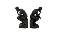 Polystone Retro Bookends, Set of 2