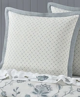 J Queen New York Blue Garden Sham, European