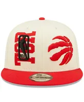 Men's New Era Cream and Red Toronto Raptors 2022 Nba Draft 9FIFTY Snapback Adjustable Hat