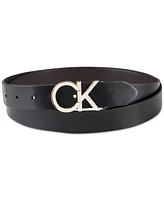 Calvin Klein Women's Reversible Monogram Buckle Belt