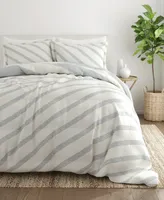 Home Collection Premium Down Alternative Distressed Stripe Reversible Comforter Set