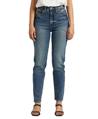 Silver Jeans Co. Women's High Rise Tapered Leg Mom