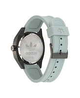 adidas Unisex Three Hand Edition Two Gray Silicone Strap Watch 42mm