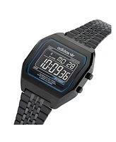 adidas Unisex Digital Two Black Stainless Steel Bracelet Watch 36mm