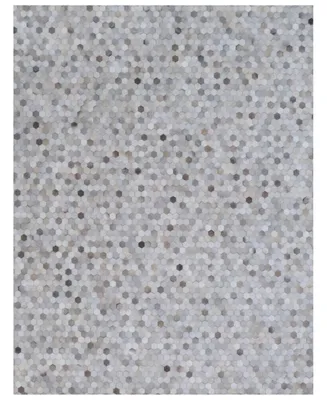 Exquisite Rugs Mosaic ER4059 5' x 8' Area Rug - Silver