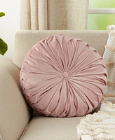 Saro Lifestyle Velvet Pintuck Decorative Pillow, 14" x