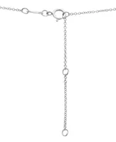 Wrapped in Love Diamond Circle Pendant Necklace (1 ct. t.w.) in 14k White Gold, 16" + 4" extender, Created for Macy's