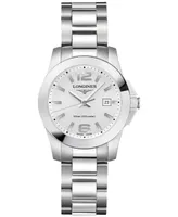 Longines Women's Swiss Automatic Conquest Stainless Steel Bracelet Watch 29mm