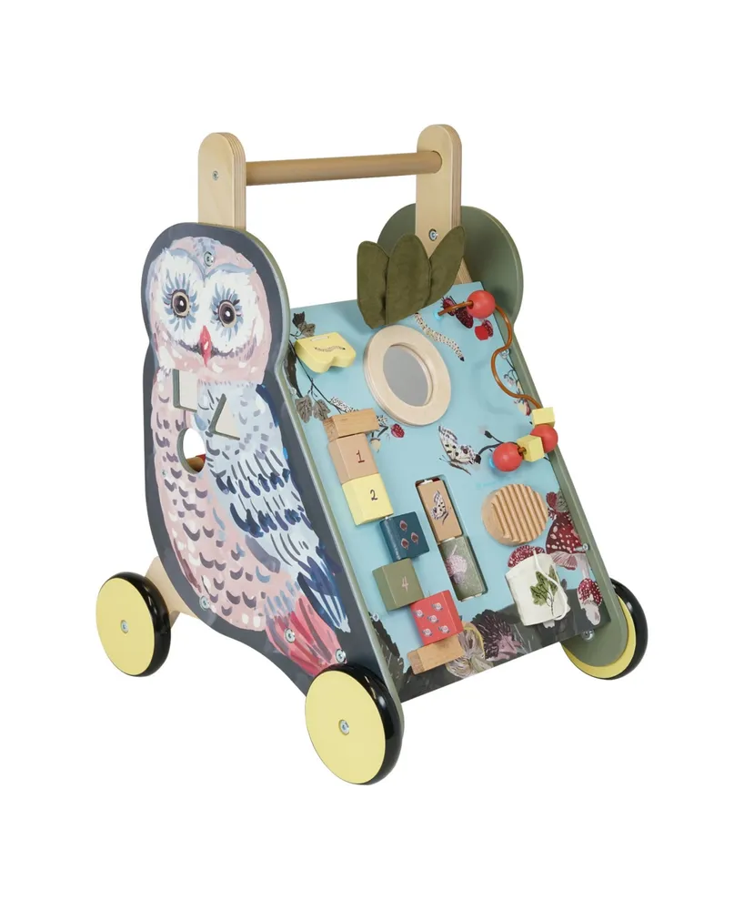 Manhattan Toy Company Wildwoods Owl Wooden Push Cart