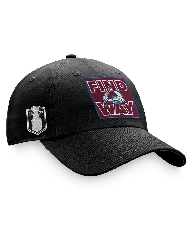 Men's Colorado Avalanche Fanatics Branded Gray/White 2022 Stanley Cup  Champions Locker Room Trucker Adjustable Hat