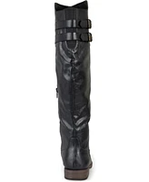 Journee Collection Women's Tori Extra Wide Calf Knee High Riding Boots