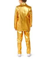 OppoSuits Toddler and Little Boys Groovy Metallic Party Suit, 3-Piece Set - Gold