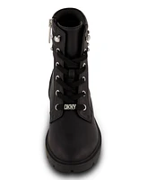 Dkny Little Girls Stassi Stone Crystal Stud Collar Moto Boots