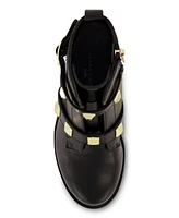 Marc Fisher Little Girls Block Heel Pyramid Ankle Booties