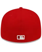 Men's New Era Red Los Angeles Angels City Connect Low Profile 59FIFTY Fitted Hat