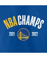 Men's Fanatics Royal Golden State Warriors 2022 Nba Finals Champions Final Buzzer Jersey Roster T-shirt