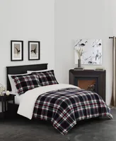 London Fog Benji Plaid 3 Piece Comforter Set, Full/Queen