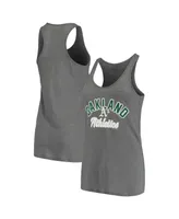 Women's Soft As A Grape Charcoal Oakland Athletics Multi-Count Tank Top