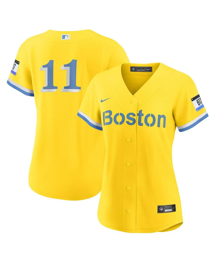 Women's Nike Rafael Devers Gold Boston Red Sox City Connect Replica Player Jersey