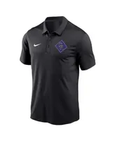 Men's Nike Black Colorado Rockies Diamond Icon Franchise Performance Polo Shirt