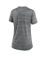 Women's Nike Gray Chicago White Sox Mlb City Connect Velocity Space-Dye Performance V-Neck T-shirt