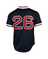 Men's Mitchell & Ness Wade Boggs Boston Red Sox 1992 Authentic Cooperstown Collection Batting Practice Jersey - Navy Blue