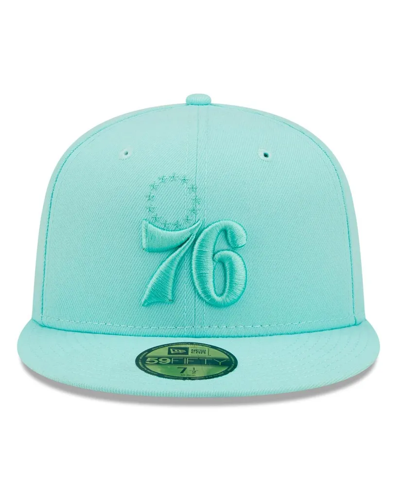 Men's New Era Turquoise Philadelphia 76ers Color Pack 59FIFTY Fitted Hat