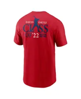 Men's Nike David Ortiz Red Boston Sox 2022 Hall Of Fame Essential T-shirt