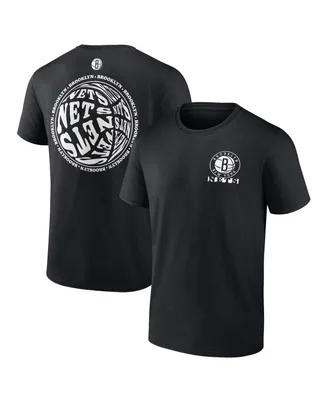 Men's Fanatics Black Brooklyn Nets Basketball Street Collective T-shirt