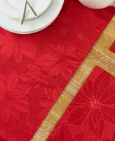 Benson Mills Poinsettia Palace Jacquard Table Runner, 16" x 80"