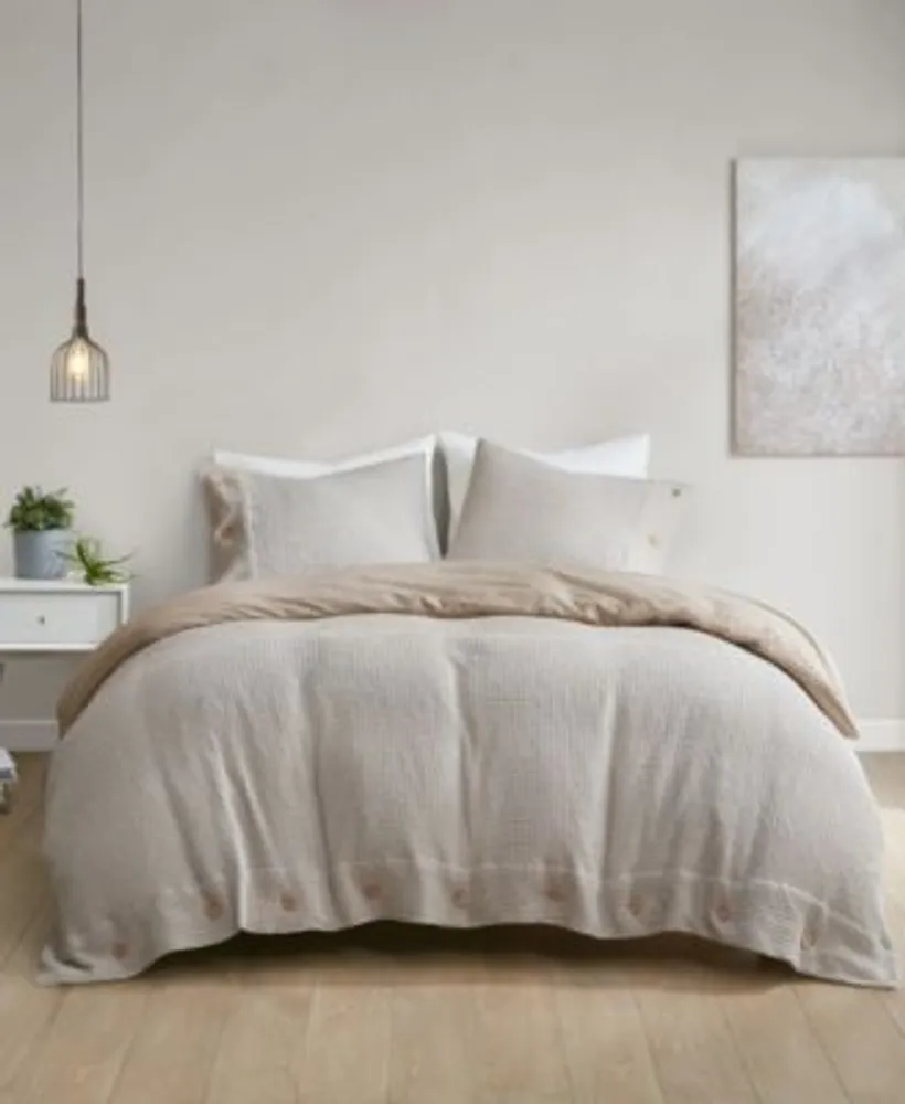 Clean Spaces Mara Waffle Weave Duvet Cover Sets