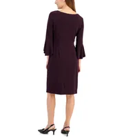 Connected Petite Side-Tab Sheath Dress